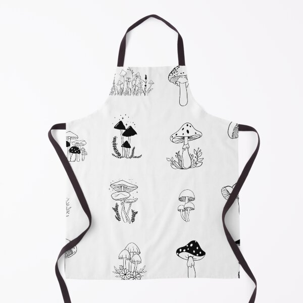 Item preview, Mushroom Set – 16 Black Line Art Funghi Species for Journals and Stationery designed and sold by EmeraldeaArt.