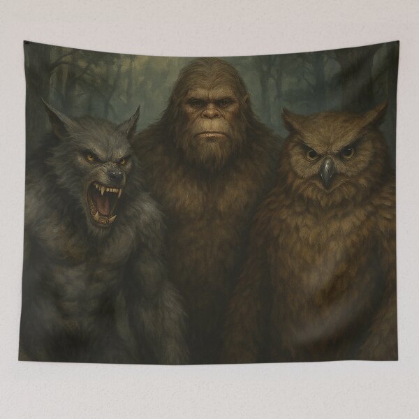 Item preview, Bigfoot, Owlbear and Yeti 07 designed and sold by AIfolklore.