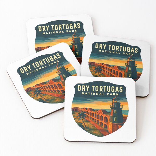 Item preview, Dry Tortugas National Park Retro Island Sticker designed and sold by Ismeal Von.