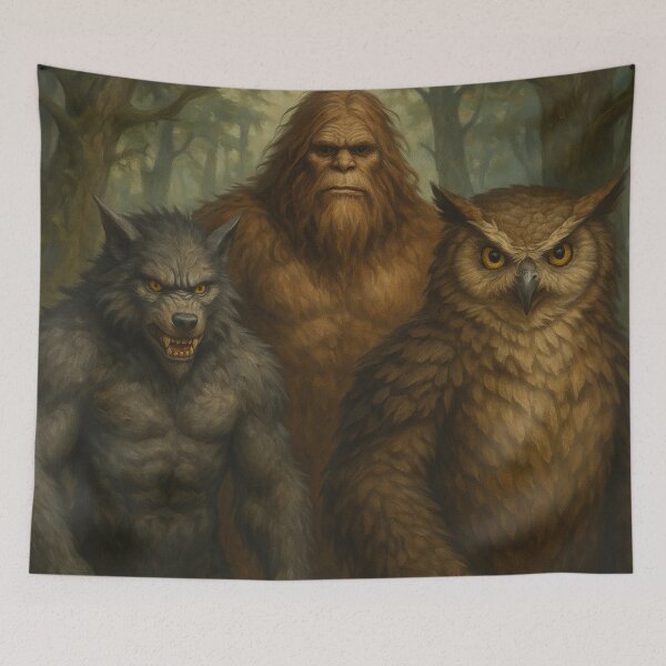 Item preview, Bigfoot, Owlbear and Yeti 08 designed and sold by AIfolklore.