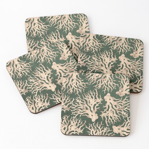 Item preview, Coral and Rose Gold on Avocado Leather designed and sold by EMA Studio.