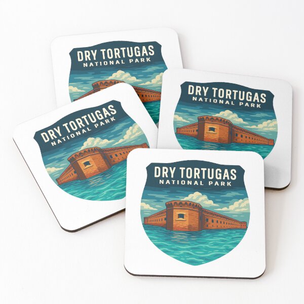 Item preview, Dry Tortugas National Park Retro Island Sticker designed and sold by Ismeal Von.