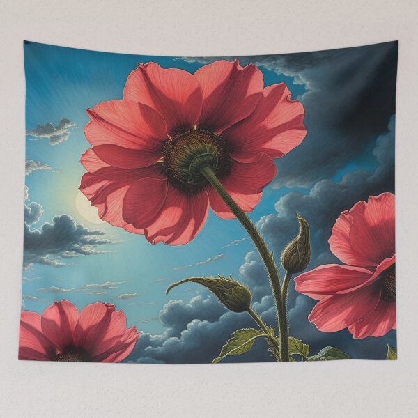 Item preview, Skyward Pink Flower designed and sold by M-Y-A-R-T-.