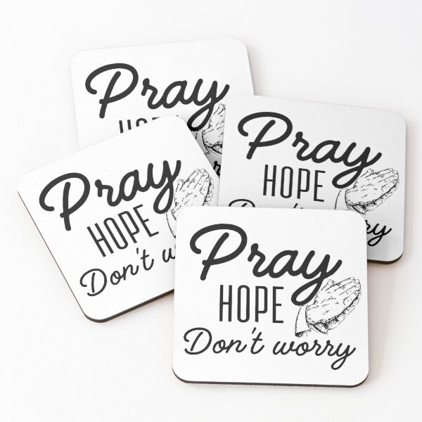 Item preview, Pray, Hope, Don’t Worry – Catholic Inspirational Design designed and sold by Stella Maris Designs.