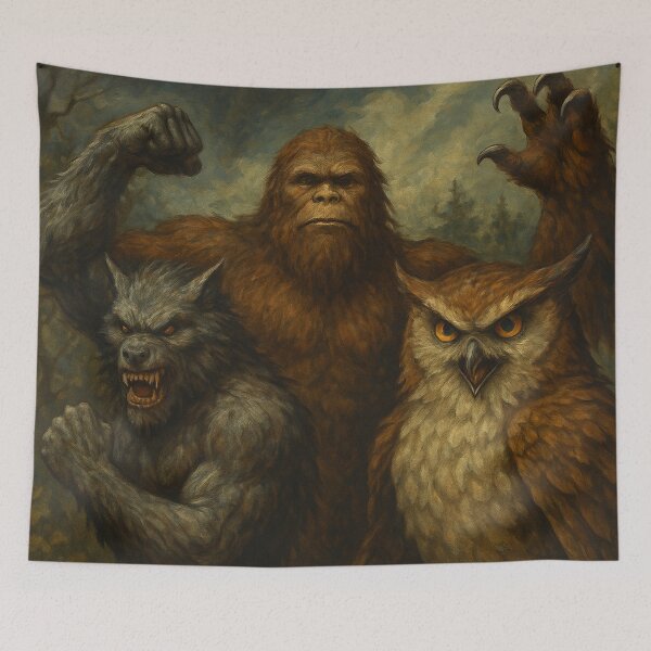 Item preview, Bigfoot, Owlbear and Yeti 09 designed and sold by AIfolklore.