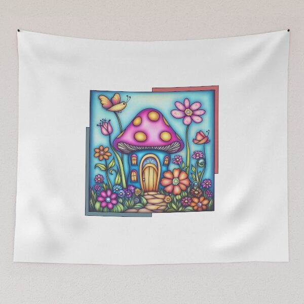 Item preview, Whimsical Mushroom House designed and sold by ByDesign61.