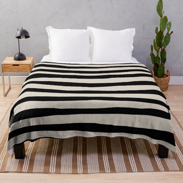Item preview, Horizontal Stripes Black and Linen White designed and sold by tonymagnerart.