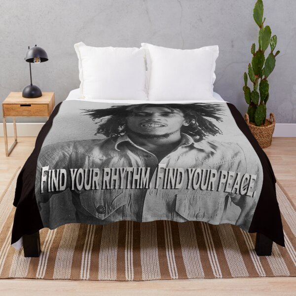 Item preview, Find your rhythm. Find your peace: Bob Marley – The Icon of Positive Vibration designed and sold by VintageManiac.
