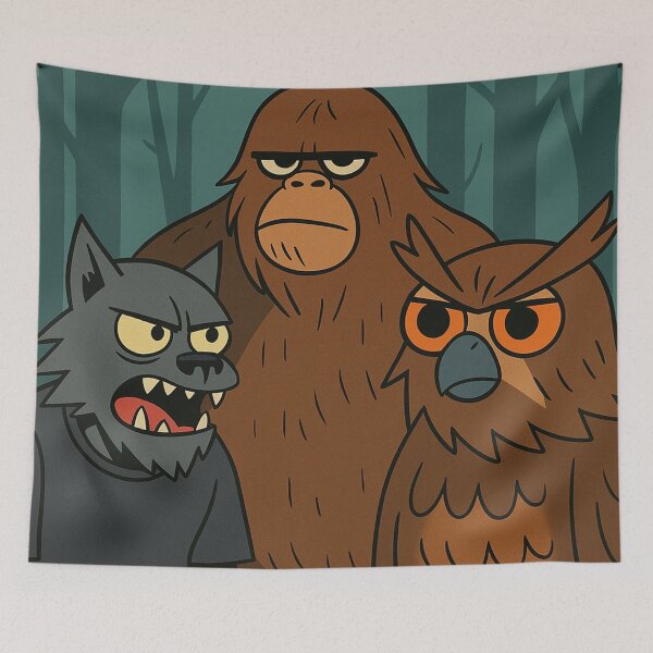 Item preview, Bigfoot, Owlbear and Yeti 10 designed and sold by AIfolklore.