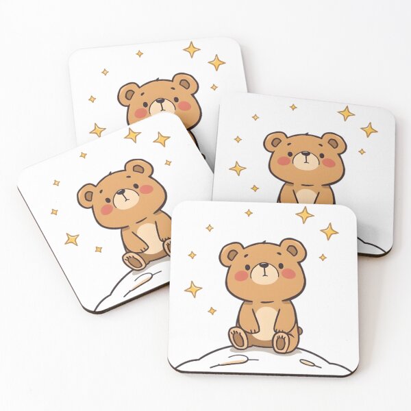Item preview, A cute little bear is sitting among the stars. designed and sold by SanchillShop.