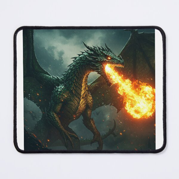 Item preview, Dragon with fire designed and sold by Online Art and design .