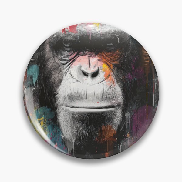 Item preview, DJ Monkey Business Ape With Gold Headphones designed and sold by GrinGalore.