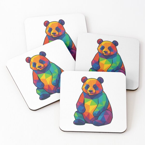Item preview, Prismatic Panda designed and sold by TheWonkyEaselCo.