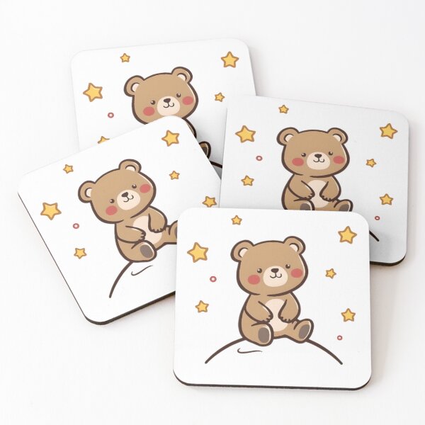 Item preview, A cute little bear is sitting among the stars 2 designed and sold by SanchillShop.