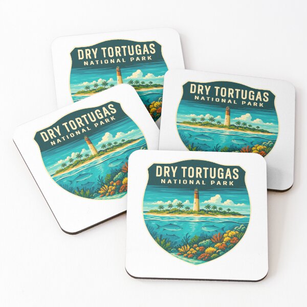 Item preview, Dry Tortugas National Park Retro Island Sticker designed and sold by Ismeal Von.
