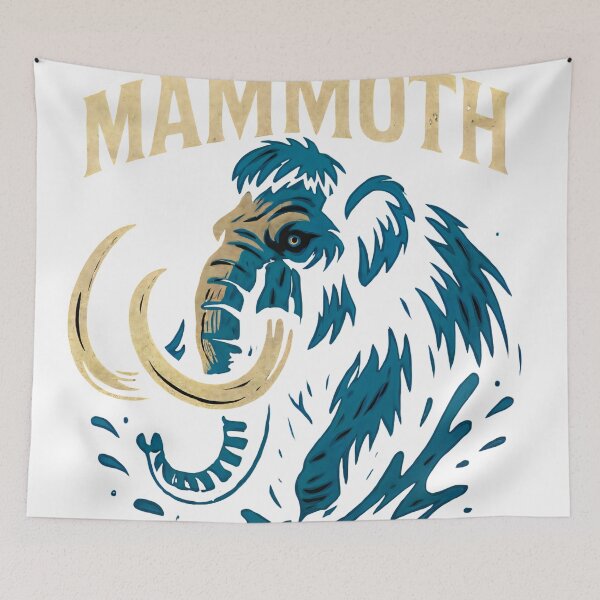 Item preview, “Mammoth – Ice Age Beast Graphic | Vintage Prehistoric Animal” designed and sold by Plastic-Beard.