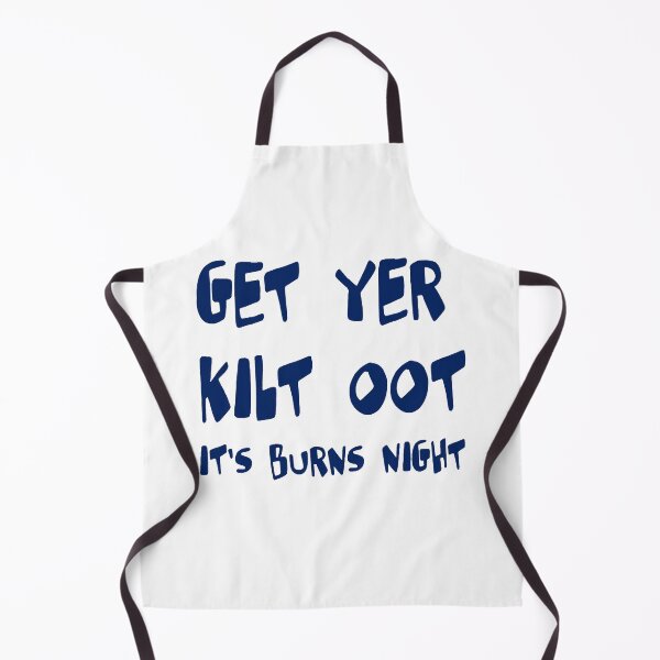 Item preview, Get Yer Kilt Oot Its Burns Night Scottish Slang Blue Text designed and sold by taiche.