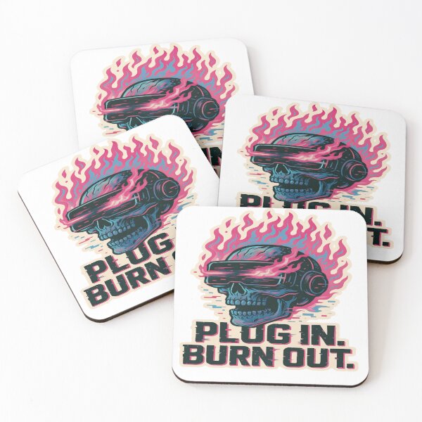 Item preview, PLUG IN. BURN OUT: Skullwave ‘25 designed and sold by Imaginarium of Chaos falcon88 .