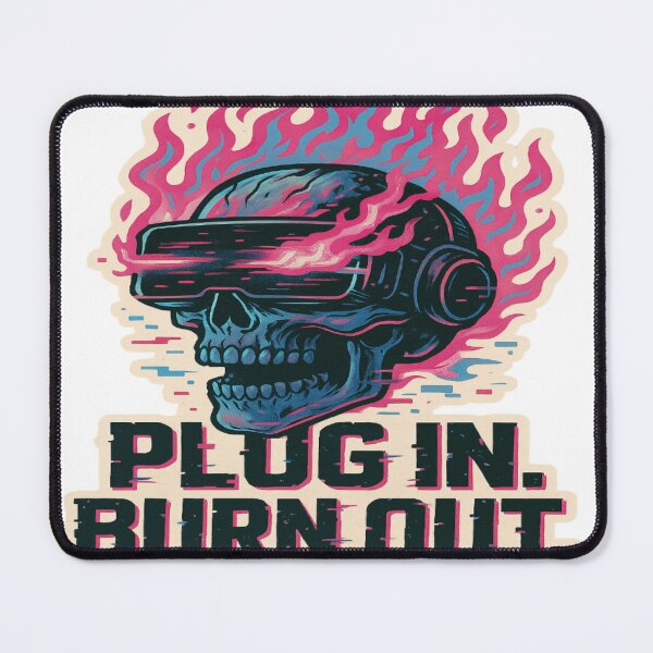 Item preview, PLUG IN. BURN OUT: Skullwave ‘25 designed and sold by Imaginarium of Chaos falcon88 .