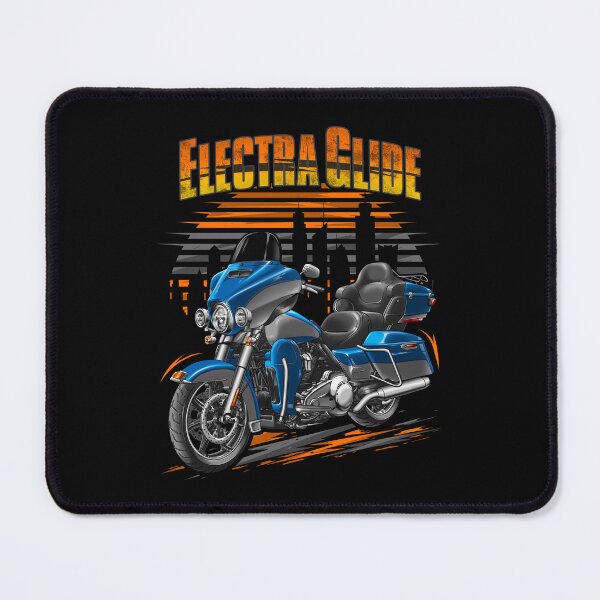 Item preview, Motorcycle Electra Glide Ultra Classic FLHTCU & FLHTCUI 2018 (Electric Blue & Silver Fortune) for Motorcycle Riders designed and sold by MotoApparelHub.