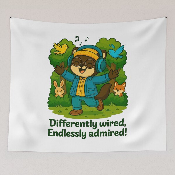 Item preview, Joyfully Wired – Neurodivergent Pride designed and sold by NeuroGlam Studio.
