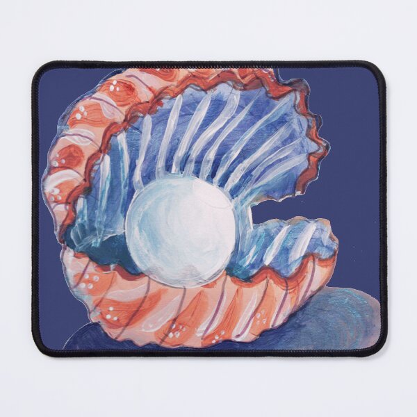 Item preview, Pearl in a Shell – Watercolor Ocean-Inspired Feminine Design designed and sold by LauraCreates.