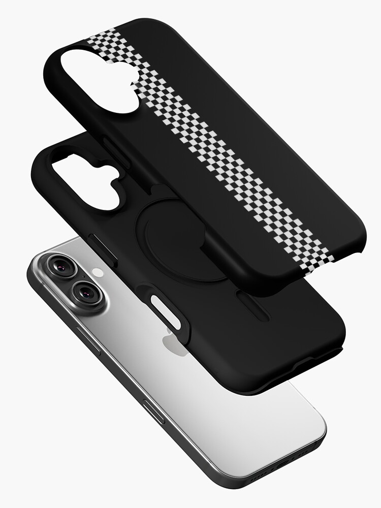 Thumbnail 2 of 4, iPhone Case, Checkers Black And White designed and sold by K9ish.