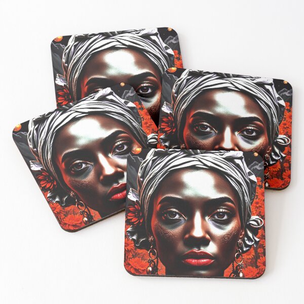 Item preview, dreamy surreal portrait of a black woman  designed and sold by R0X Designs .