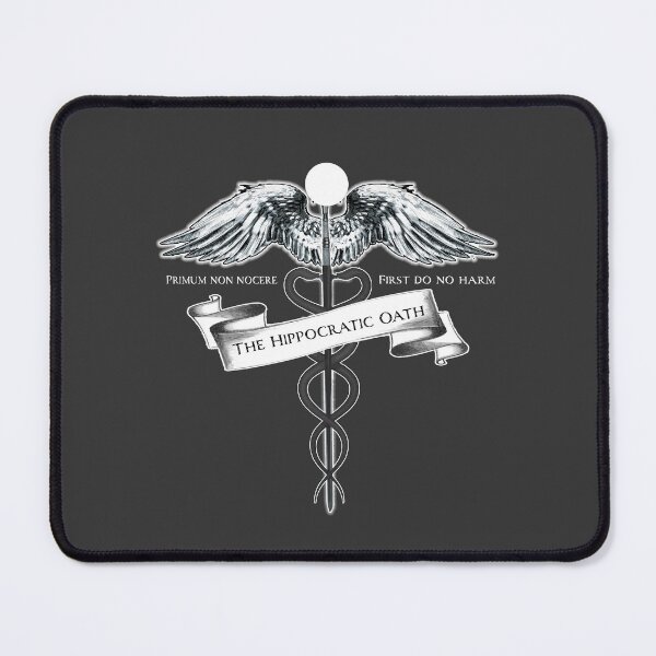 Item preview, FIRST DO NO HARM The Hippocratic Oath on black designed and sold by jetty born.
