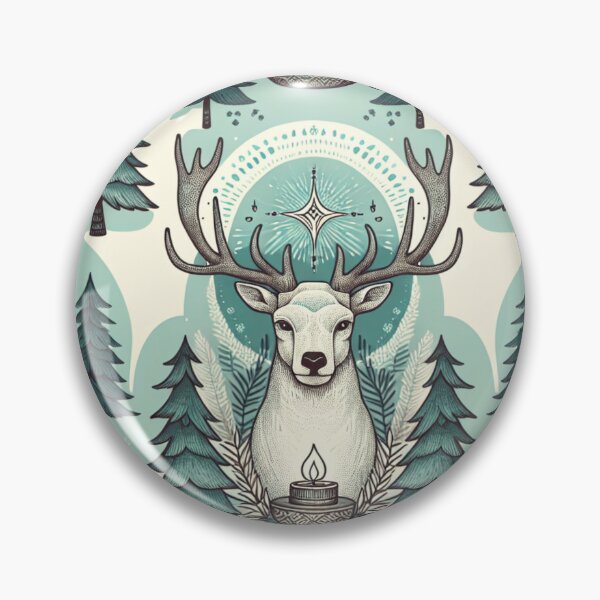 Item preview, Christmas spiritual stag pattern designed and sold by BritishDelights.