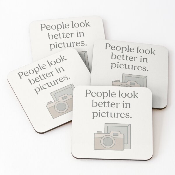 Item preview, People Look Better in Pictures – Soft Haos Edition designed and sold by notokstudio.