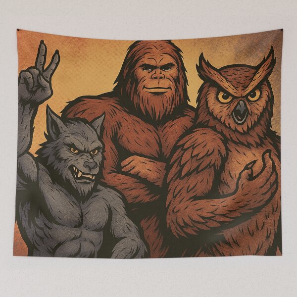 Item preview, Bigfoot, Owlbear and Yeti 12 designed and sold by AIfolklore.