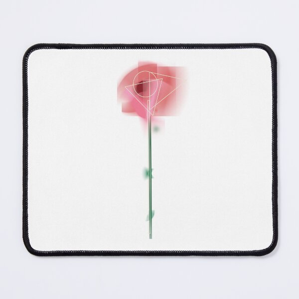 Item preview, Everlasting Rose – Abstract Geometric Botanical Poster designed and sold by C1overQueen.