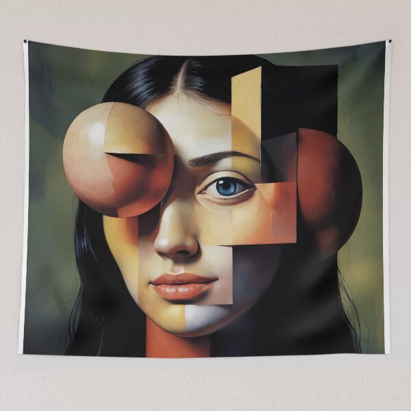 Item preview, Cubist head of a woman VI designed and sold by Javier Arizabalo Garcia.