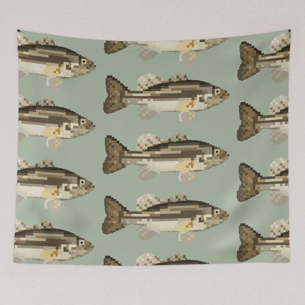 Item preview, Pixel Bass Fish designed and sold by KimsArtGallery.