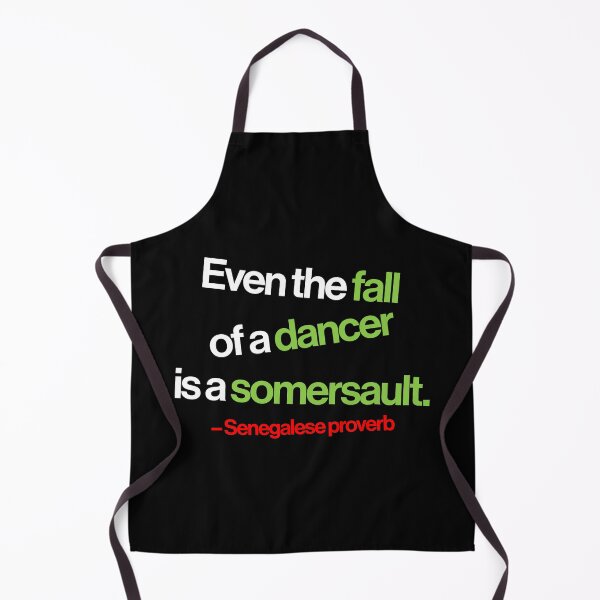 Item preview, Even the Fall of a Dancer... (white text) designed and sold by Kipepeo Design Ltd..