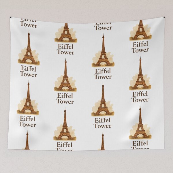 Item preview, EIFFEL TOWER (Vintage-style) designed and sold by TheWonkyEaselCo.