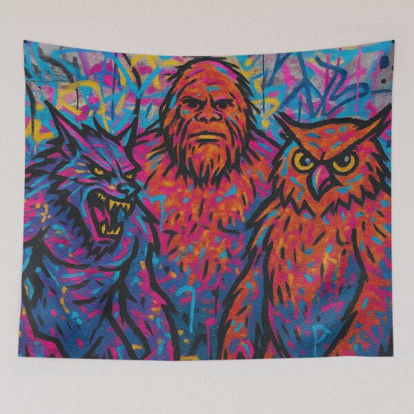 Item preview, Bigfoot, Owlbear and Yeti 13 designed and sold by AIfolklore.