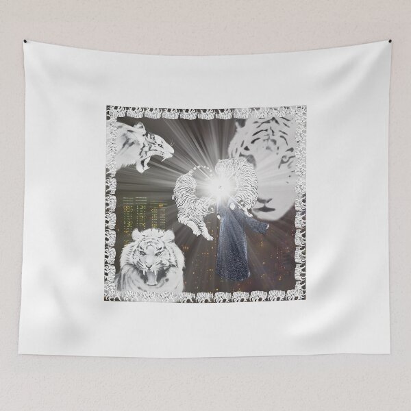 Item preview, 2HOLLIS WHITE TIGER designed and sold by topitoff.