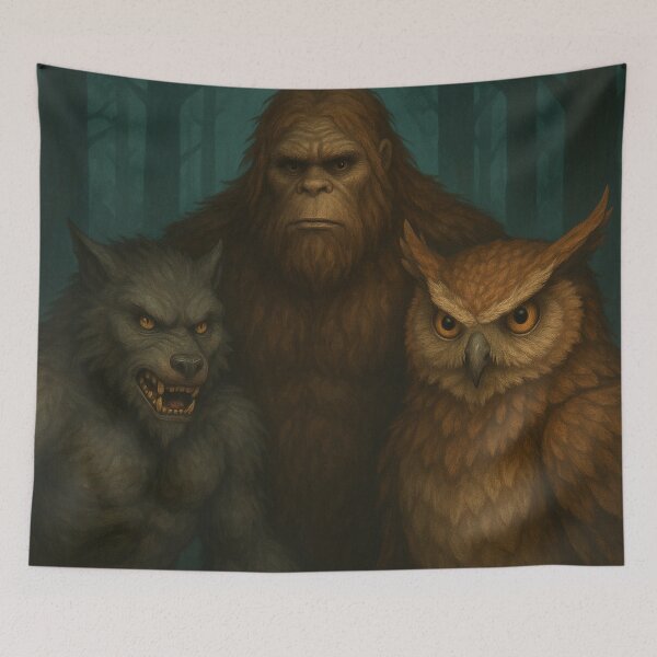 Item preview, Bigfoot, Owlbear and Yeti 14 designed and sold by AIfolklore.