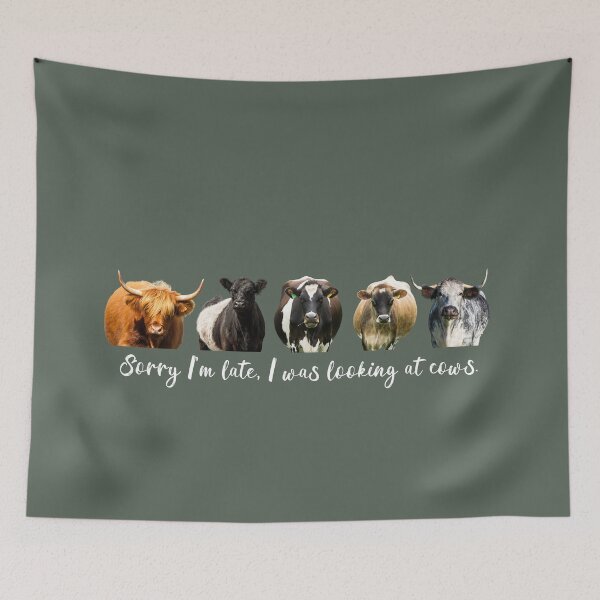 Item preview, Sorry I'm Late, I Was Looking at Cows II designed and sold by Jane Stanley Photography.