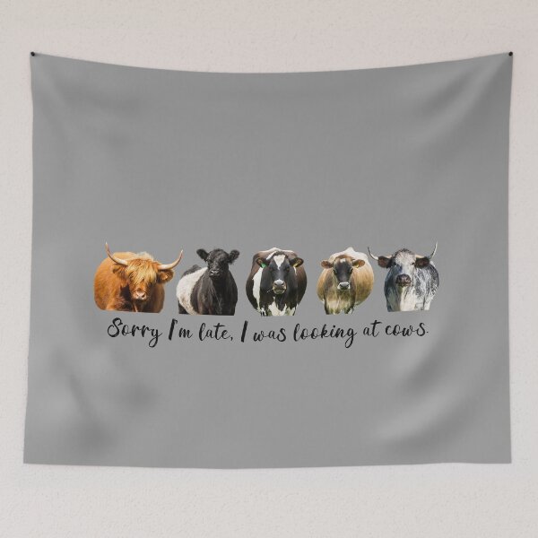 Item preview, Sorry I'm Late, I Was Looking at Cows designed and sold by Jane Stanley Photography.