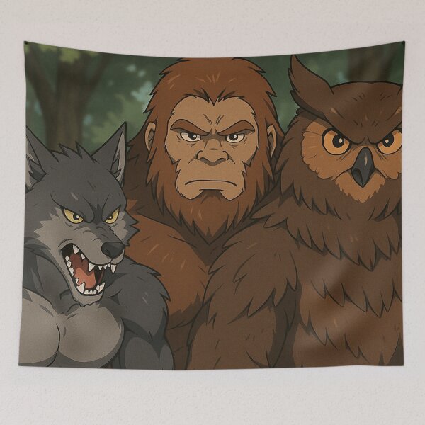 Item preview, Bigfoot, Owlbear and Yeti 15 designed and sold by AIfolklore.