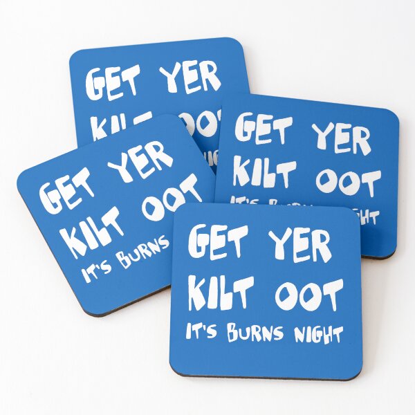 Item preview, Get Yer Kilt Oot Its Burns Night Scottish Slang White Text designed and sold by taiche.
