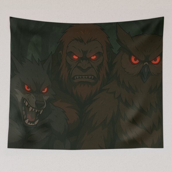 Item preview, Bigfoot, Owlbear and Yeti 16 designed and sold by AIfolklore.