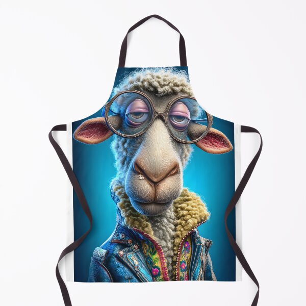 Item preview, Stylish Sheep Character with Glasses and Jacket designed and sold by Artessie.