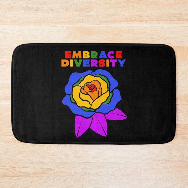 Item preview, Embrace Diversity Rainbow Flower Art designed and sold by Darderdoor.