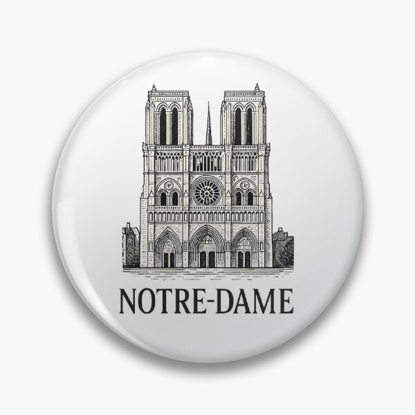 Item preview, NOTRE-DAME (Intricate Linework) designed and sold by TheWonkyEaselCo.