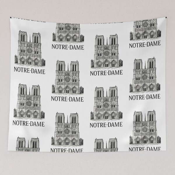 Item preview, NOTRE-DAME (Intricate Linework) designed and sold by TheWonkyEaselCo.