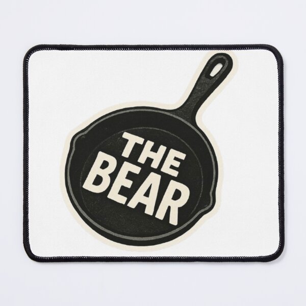Item preview, The Bear Yes Chef Netflix Apron Blue TV Show Cooking Kitchen Frying Pan designed and sold by SamiraArts.